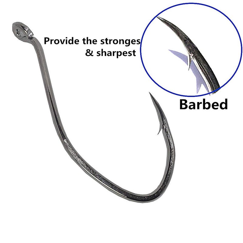 KUNSILANE Catfishing Hooks Big River Live Bait Hook 8/0, Fishing Hooks for Saltwater Freshwater,Catfish Striper Flathead Carp Bass - Image 4